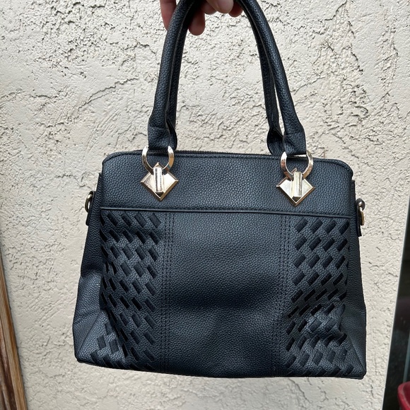 Black Faux Leather Purse - Picture 1 of 1